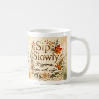 Tasse à café botanique Sip Slowly