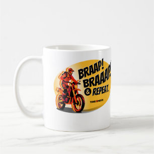 Tasse à café Braap Braaap et répéter pour moto cro