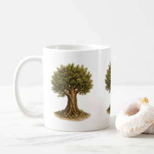 Tasse à café Branche d'Olivier Style Méditerrané