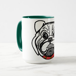 Tasse à café Bulldog J'aime les animaux