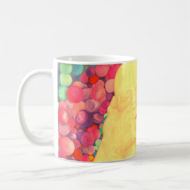 Tasse à café Bulles extra grande impression (Gauche)
