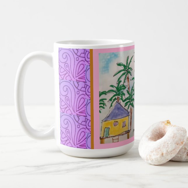 Tasse à café - Cabines tropicales (Avec donut)