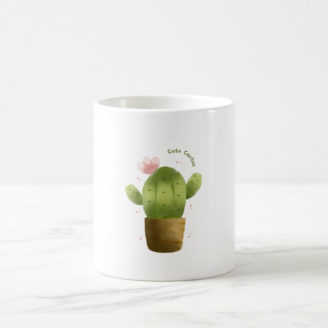 Tasse à café Cactus Mignon « Ne touche pas à ça » (Centre)