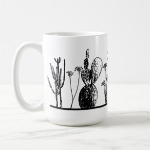 Tasse à café cactus minimaliste