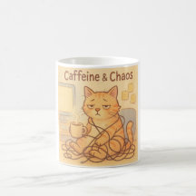 Tasse à café Caffeine et Choas