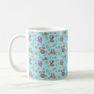 Tasse à café Caniche Fleurie de Printemps Cadeau p