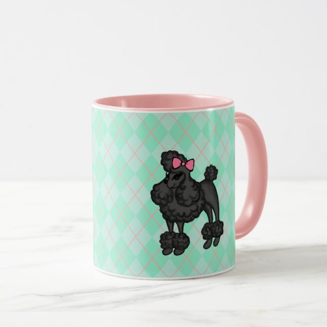 Tasse à café Caniche Français  (Devant droit)