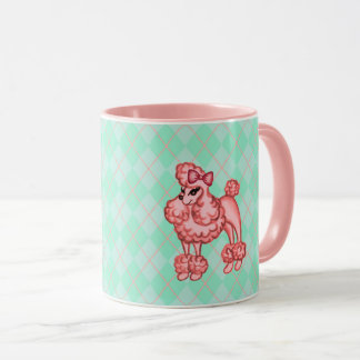 Tasse à café Caniche Français Rose
