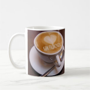 Tasse à café Cappuccino San Francisco Cœur d'Amour