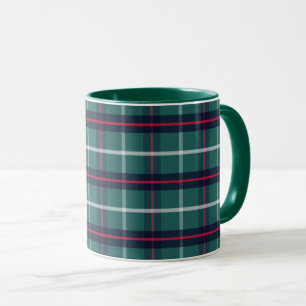 Tasse à café carreaux verts