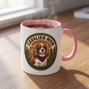 Tasse à café Cavalier Mom Cadeau de chien King C