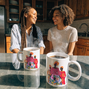 Tasse à café célébrant la famille noire