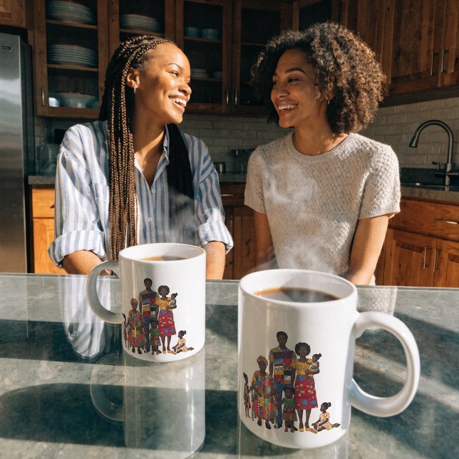 Tasse à café célébrant la famille noire (Créateur téléchargé)
