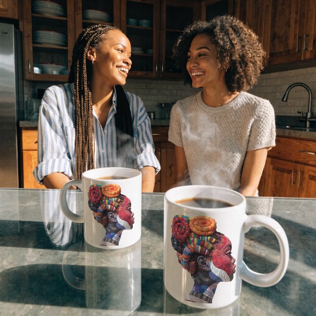 Tasse à café célébrant l'art des femmes quilters (Créateur téléchargé)