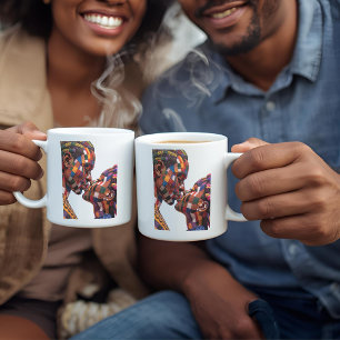Tasse à café célébrant l'art du quilting