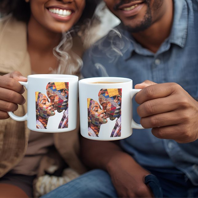 Tasse à café célébrant l'art du quilting (Créateur téléchargé)