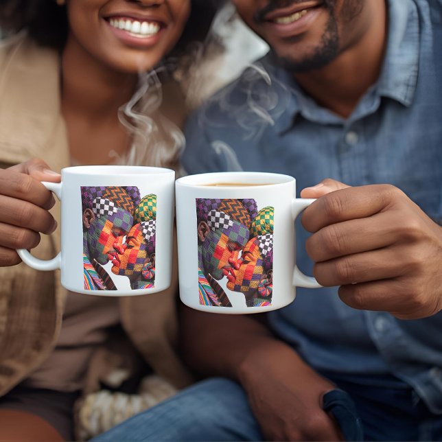 Tasse à café célébrant l'art du quilting (Créateur téléchargé)