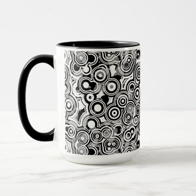 tasse à café cercles abstraits (Gauche)