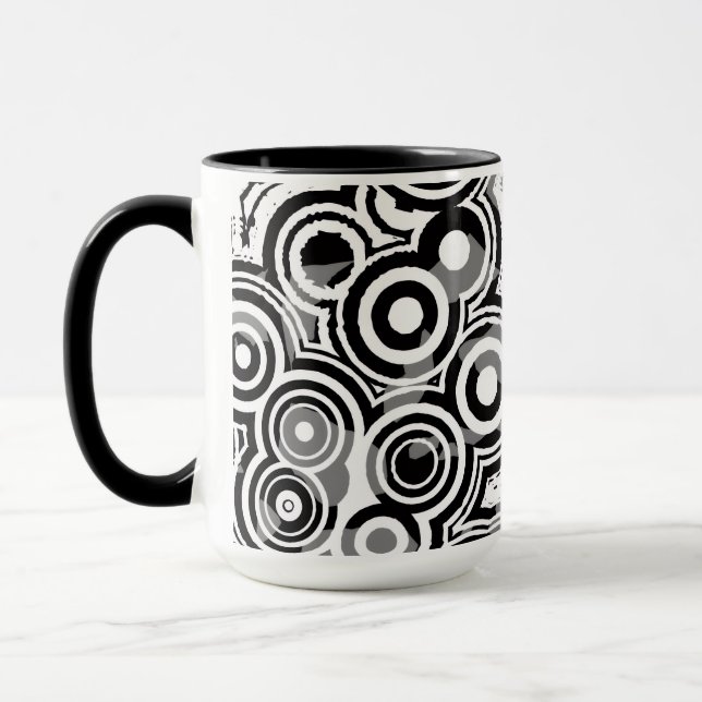 tasse à café cercles abstraits (Gauche)