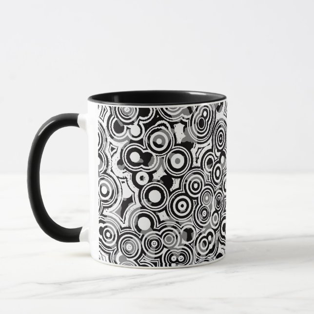 tasse à café cercles abstraits (Gauche)
