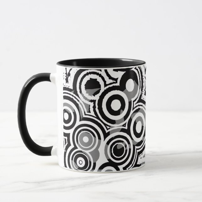 tasse à café cercles abstraits (Gauche)