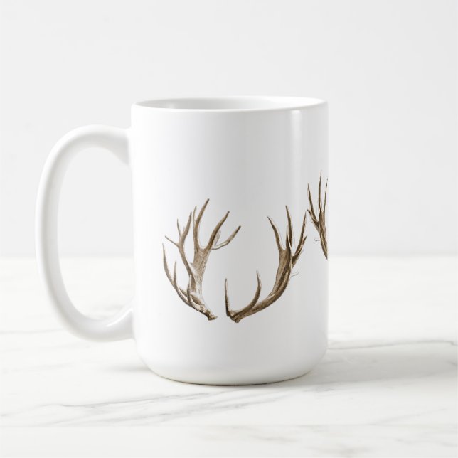 Tasse à café Cerfs Ramures Chasseur (Gauche)