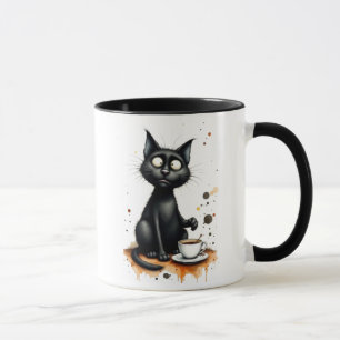 Tasse à café Chat Drôle – Cadeau original pour ama