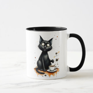Tasse à café Chat Drôle – Cadeau original pour ama
