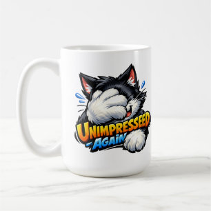 Tasse à café Chat Drôle et Imperturbable - Bureau