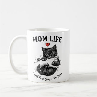 Tasse à café Chat Maman | Drôle de Vie de Maman av