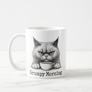 Tasse à café Chat Matinal Grincheux