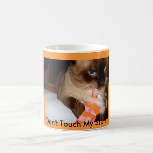 Tasse à café chat siamois grincheux