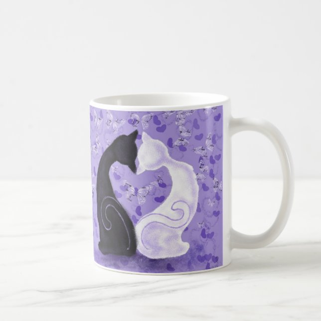 Tasse à café Chats Romantiques (Droite)
