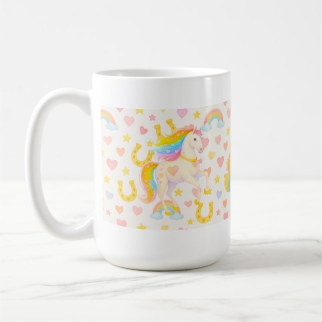 Tasse à café Chevaux Crinière Arc-en-Ciel — Cooper (Gauche)