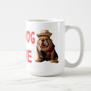 Tasse à café Chien chiot Bouledogue anglais Mère