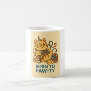 Tasse à café Chouette Chat de Fête