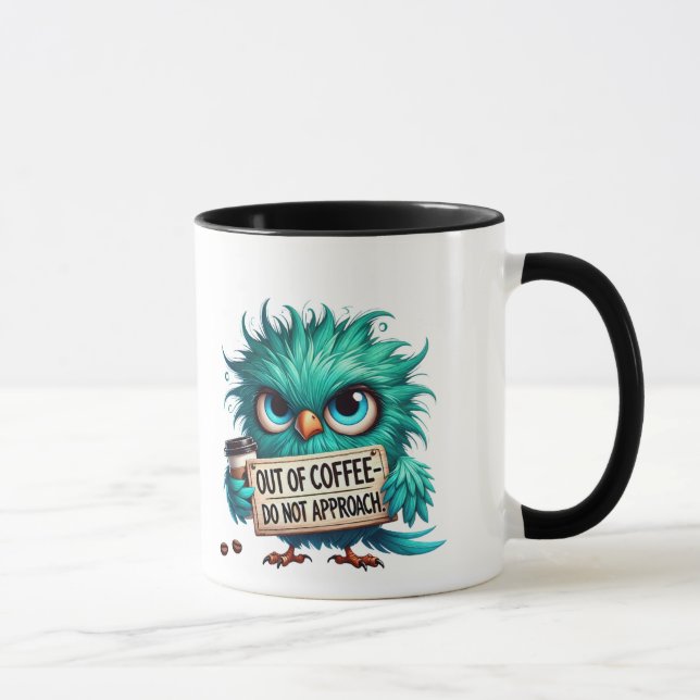 Tasse à café Chouette Drôle, Tasse Plus de Café (Droite)
