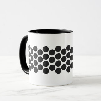 Tasse à café classique à pois noirs