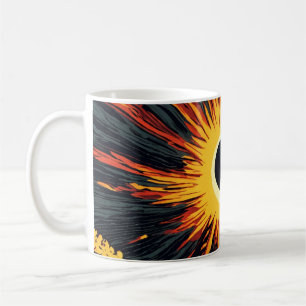 tasse à café classique avec design soleil