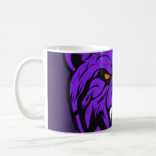 tasse à café classique avec design visage tigre