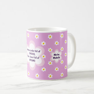 Tasse à café classique en chaîne de marguerites ro