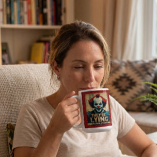Tasse à café Clown Iran Pas de guerre Fausse Nouve