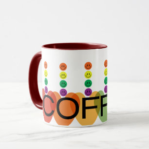 Tasse à café Cœur Coloré Moderne – Lumineuse et Jo