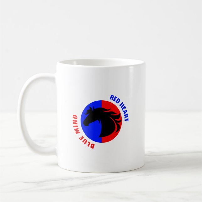Tasse à café Cœur Rouge Esprit Bleu (Gauche)