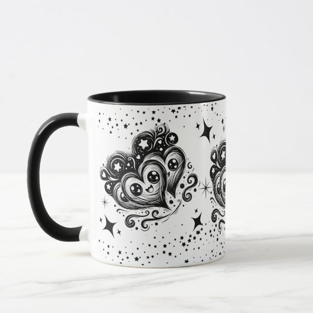 Tasse à café Coeur Van Gogh Style (Gauche)