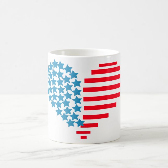 Tasse à café coeurs du 14 juillet (Centre)