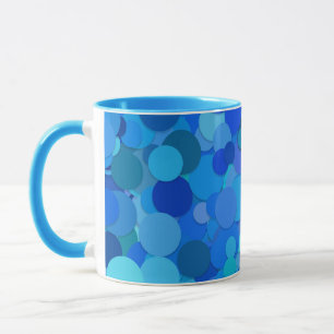 tasse à café confettis point bleu