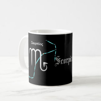 Tasse à café constellation du zodiaque Scorpion