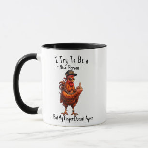 Tasse à café Coq Drôle - Bouche Méchante Sarcasiq