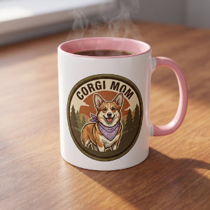 Tasse à café Corgi Mom Cadeau pour maman de chie